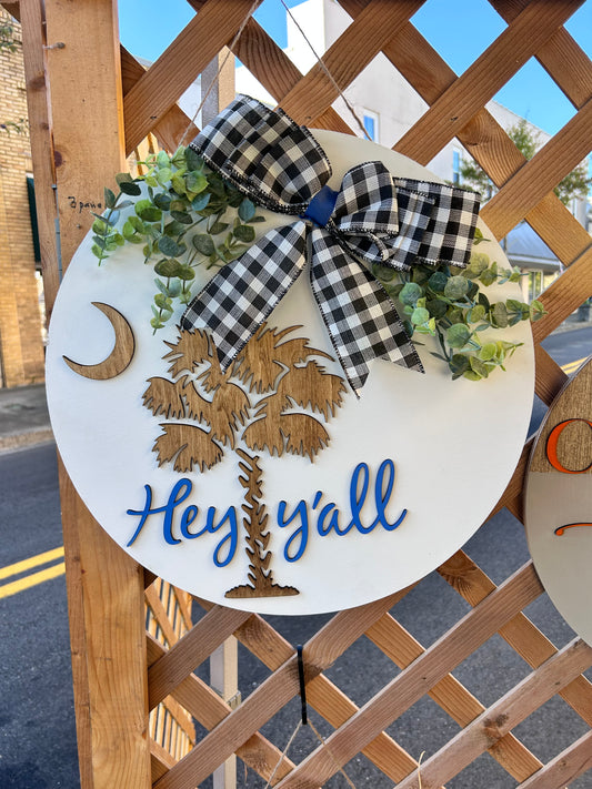 Palmetto Door Hanger